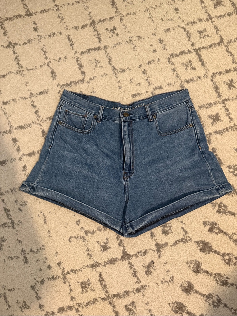 American Eagle Outfitters Denim Short Shorts in Blue